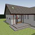 multiple extensions to existing single storey Stewart Milne bungalow